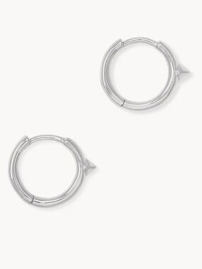 NWT Kendra Scott Sterling Cecilia Huggie Earring in Silver